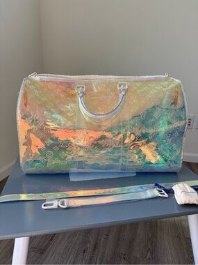 Louis Vuitton Virgil Abloh Iridescent Prism Travel Duffle Bag